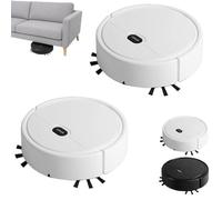 Dustapro, Dustpro Robot Vacuum Cleaner, Rechargeable Vacuum with Spray, Powerful Suction, One Touch Control, Smart Obstacle Avoidance, For Floors, Pet Hair and Dust Cleaning (2PCS*White)