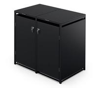 Dustbins with Lids Bin Storage Wheelie Bin Double Universal Outdoor 240 L w/ Loc