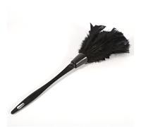 Duster Brush Duster Cleaning Tool Feather Duster Turkey Feather Duster Soft Turkey Feather Duster Brush with Black Handle Home Furniture Car Cleaning Tools Pink (Black)