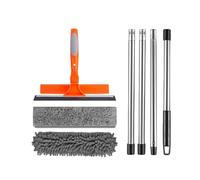 Dusters for Cleaning Extendable | Rotating Head Dusting Wet Dry | Furniture Duster with Extension Pole | for Indoor Outdoor Home Office Window Glass Door Wall Ceiling Fan Furniture