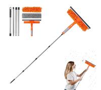 Dusters for Cleaning Extendable | Stainless Steel Long Handle Reusable,Long Handle Duster Window Cleaner,for Indoor Outdoor Home Office Window Glass Door Wall Ceiling Fan Furniture