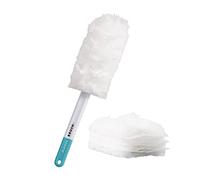 Dusters for Cleaning, Feather Duster with 3pcs Replacement Head,Microfibre Hand Dusters Disposable,(B)