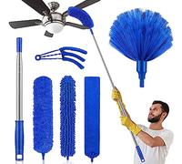 Dusters for Cleaning, Newliton Duster with Extension Pole Microfiber Ceiling Fan Cobweb Duster, Long Duster for High Ceilings Wall Refrigerator Appliance Baseboard Home Furniture Blinds