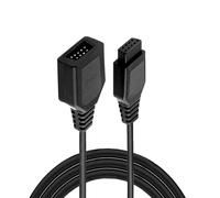 DUSTEWQ 9-pin controller extension cable wired video game controller game board extension cable compatible with sega Genesis mini 2, compatible with AV 621 HD 620 HD 821 NES classic retro game(6FT)