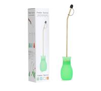 DustFlux Diatomaceous Earth Duster, Powder Duster Kit with Long Copper Tube & Folding Funnel, Indoor/Outdoor Silicone Sprayer Heavy Duty Bulb Applicator for Home, Garden and Agricultural Use - Green