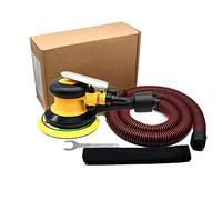 Dustfree Air Sander 125mm, Hook Loop Pad High Speed, Industrial Multi-Sander with Dust Collector, Orbit Sanding Tools
