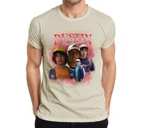 Dustin Henderson Stranger Fan Gift Retro 80s Vintage Hawkins Men's T-Shirt, natural, M