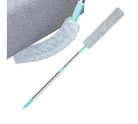 Dusting Brush Long Handle - Extendable Cleaning Tools, Flat Duster for Under Appliances with Flexible Design, Home Cleaning Tool for Ceiling Fan Floor Window Wall Couch Bed Crevice 37.4in