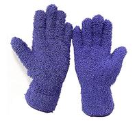 Dusting Glove Cleaning Cloth Gloves Microfiber Making Duster Easy For House Cleaning Trucks Cars Lamps Window, 2Pairs Purple