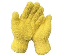 Dusting Glove Cleaning Cloth Gloves Microfiber Making Duster Easy For House Cleaning Trucks Cars Lamps Window, 2Pairs Yellow