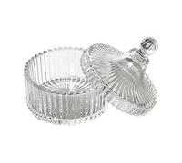 Dusting Powder Container - 800ml Glass Makeup Puff Box | Ergonomic Comfort Grip Body Powder Jar With Lid For Women Girls Bath Shower Makeup Cosmetic Skin Care Bathroom