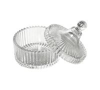 Dusting Powder Jar 800ml Glass Makeup Puff Box