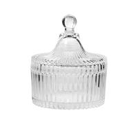 Dusting Powder Jar - 800ml Glass Makeup Puff Box,Body Powder Jar with Lid | for Women Bath Makeup Cosmetic Skin Care Vanity