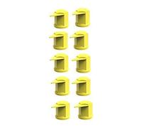 DUSTITE LONG REACH WHEEL NUT INDICATOR COVER CAP YELLOW 33MM x10