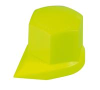 DustiteÂ®, Wheel Nut Indicator with Dust Cap, 20 pcs 33mm Yellow Fluorescent