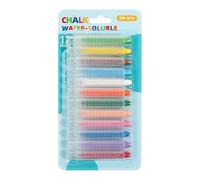 Dustless Chalk, Titanium Dioxide ABS Protective Cover | 26.5x13.7x2cm 12-Color 215g Water Soluble Washable, Harmless Smooth Writing Crayon Ideal For Childrens Drawing Classrooms