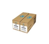 duston 2x CE285A, 85A Regenerated black toner cartridge, compatible with HP LaserJet P1108 HP LaserJet Pro M1130 M1132 M1210 MFP M1212NF M1217NFW P1100 P1102 P1102W P1109