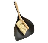 Dustpan - 9.65x3.15x15.16 in Crumb | Dustpan Set, Wooden Handle Tight Space Broom and Dustpann for Desk Cleaning for Kitchen Tabletop Bedroom Living Room Counter Crumbs Pet Litter