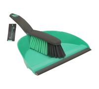 Dustpan and Bristle Brush Set JVL Turquoise 1 Pack