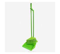 Dustpan and Brush | Long Handled Dustpan and Brush Set Making Cleaning an Easier Chore | 2 Piece Set for Sweeping Cleaning Home Office by Karrma Ltd (Green)