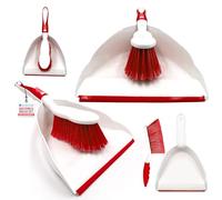 Dustpan and Brush Set, Choose Your Colour (Red)