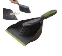 Dustpan and Brush Set - Portable Mini Broom & Dustpan Set | Handheld Hand Broom and Dust pan kit | Multi-Functional Cleaning Tool for Kitchens Floors Tables Sweeping Home Desktop