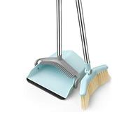 Dustpan and Brush Sets, Long Handle Broom and Dustpan Set, Home, Kitchen, Room, Office, Upright Dust Pan Combo for The Lobby Floor