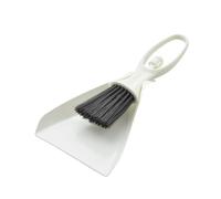 Dustpan and Brush Sets Mini Broom Dustpan Set Desktop Clean Brushes Table Keyboard Drawer Corner Tool Household Cleaning Tools(White)