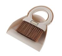 Dustpan And Brush Sets Mini Dustpan and Broom Brush for Pet Cage Cleaning For household cleaning(Round handle white b)