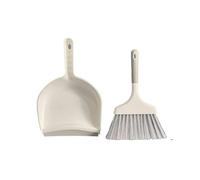 Dustpan and Brush Sets Mini Dustpan and Brush Combination Set,Desktop Cleaning Hand ,Kitchen countertop Residue Broom for Household Cleaning(Light Grey)