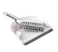 Dustpan and Brush Sets Mini Dustpan and Brush Set Hand Dust Pan Table Cleaning Sweep Broom for Home Computer Keyboard Desktop(Xsbbj-White)
