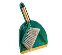 Dustpan and Brush Sets Mini Dustpan and Brush Set Hand Dust Pan Table Cleaning Sweep Broom for Home Computer Keyboard Desktop(Xsbbj-Green)