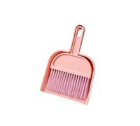 Dustpan and Brush Sets Mini Small Broom Dustpan Set, Children's pet Cleaning , Student Desktop Combination for Household Cleaning(Pink)
