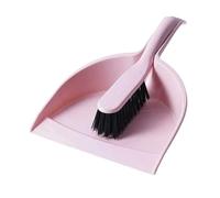 Dustpan and Brush Sets Small Broom and Dustpan Set Mini Hand Dust Pan with Cleaning Brush for Home Desktop Sofa Kitchen Keyboard(Pink)