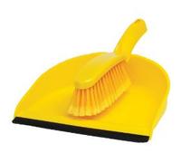 Dustpan and Soft Brush Set - Yellow