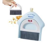 Dustpan Broom Set - Sweeping Cleaning Duster Gadgets, Broom and Dustpan for Floor Cleaning, Portable Bristles Dirt Collection, Easy to Use, Household Tool, Indoor Outdoor Accessory for Home and Dorm