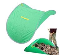 Dustpan Type Garden Waste Bag, Reusable Leaf Collector Heavy Duty Garden Sack Leaf Bag Leaf Scooper Pop up Garden Waste Bag Lawn Sweeper with Handles for Leaves Lawn Trash