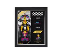 Dustproof Acrylic Display Box, Compatible with Le-go 77258 F1 racing car Model photo frame,wall-mounted display case(Models not Included）