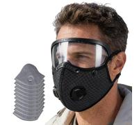 Dustproof Face Coverings - Reusable Comfortable Elastic, Face Cover With Adjustable Goggles for Women Men Indoor Outdoor Workshop Gardening Working