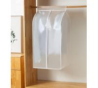 Dustproof Garment Cover for Clothes Storage, PEVA Protector Bag for Hanging Wardrobe, Shelf and Rail Dust Cover