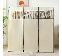 Dustproof Garment Rack Cover, Breathable Clothes Rail Protector, Fits 3.28ft to 4.92ft Coat Racks, Durable Dustproof Design, Ideal for Home Storage