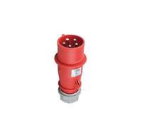 DustProof Industrial Site Plug Waterproof Wall Socket Connector for Caravans, Home, Work Shop(5Pin 32A Plug)