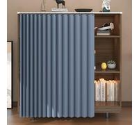 Dustproof Kitchen Cabinet Open Shelf Dust Cover for Shoe Rac Bookcases & Kitchen Cabi Blue 100 x 70 cm Slish & Functal Sto Solut