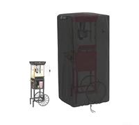 Dustproof Popcorn Machine Cover Waterproof Protective Sleeve for Retro Electric Oil Free Makers Black(21 * 18 * 25in)