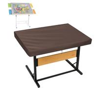 Dustproof Puzzle Board Cover，Waterproof Jigsaw Table Protective Covers with Drawstring,Tilting Puzzle Tables Protection with Storage Bag(Size:210D：107*76*20cm,Color:Brown)