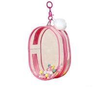 Dustproof PVC Hanging Cover for Dolls to Keep Them Organized and Protected (Pink)