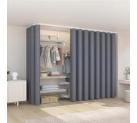 Dustproof Shelf 100x200cm Privacy Ripple Fold with Rack for Kitchen LibraWardrobe Functal Fabric Cover for Home nizat