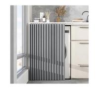 Dustproof Sliding Curtains for Kitchen Wardrobe Bathroom - Dust Resistant Shelf Curtains with Glide Tracks for Cabinets Closets and Washing Machines