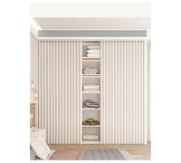 Dustproof Sliding Wardrobe nizer with Adhesive Track - Under Sink Sto Solut for Closet, Bathroom & Shelves, 90cm Wide - Space-Saving Home Sto System
