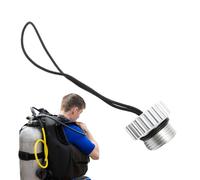 Dustproof Tank Cap - Industrial DIN Cover, Rope Attachment | Heavy-Duty Plug Designed To Seal High-Pressure Fittings And Prevent Debris Accumulation On Diving Bottles Or Cylinders
